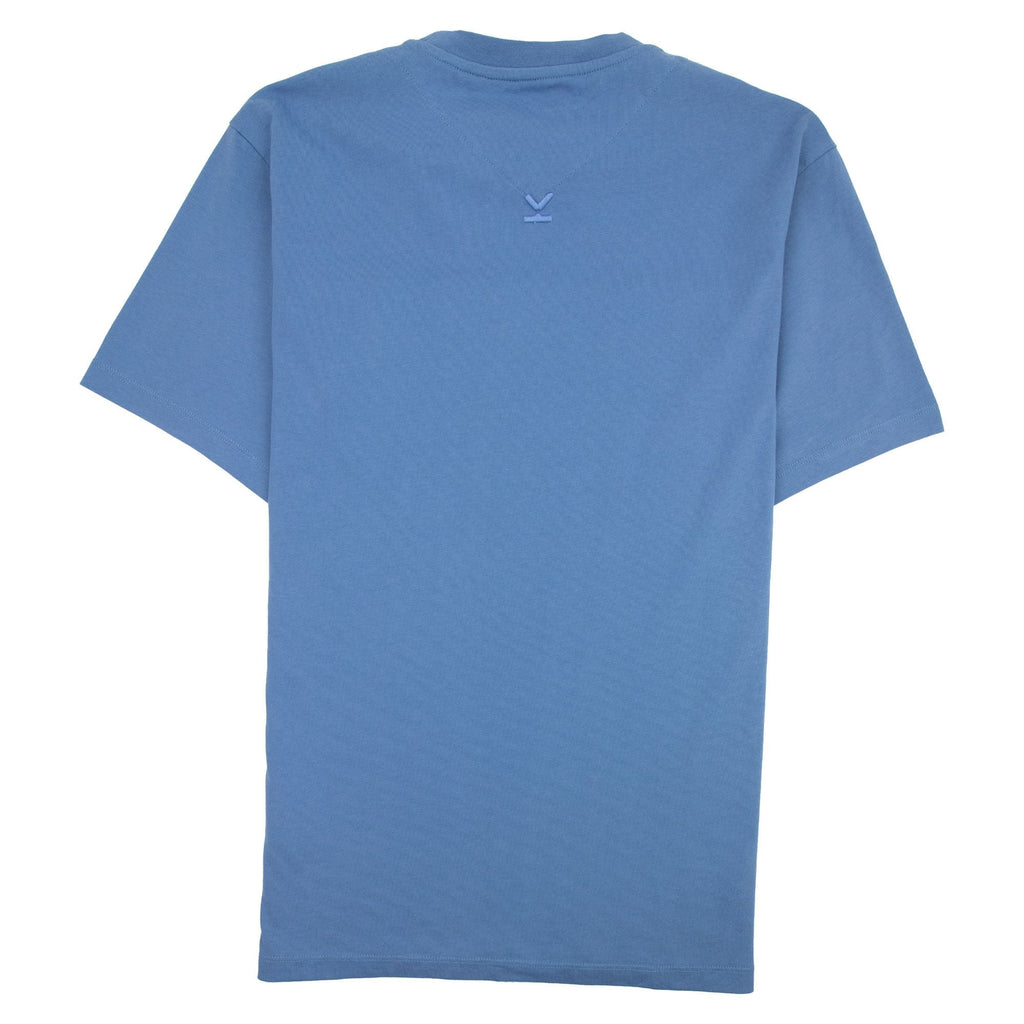 Kenzo Logo Print Crewneck T Shirt Marin Blue