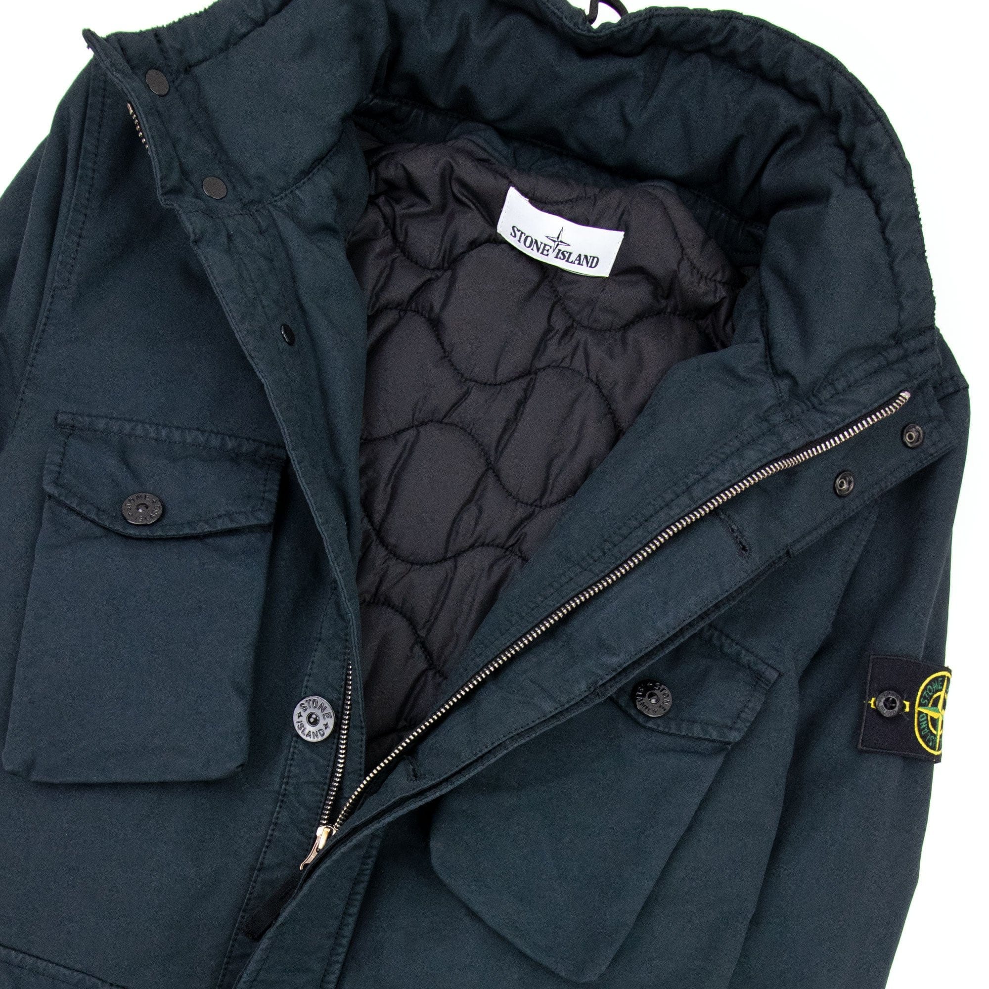 Stone Island David-tc Primaloft Insulation Field Jacket Navy Blue V0020