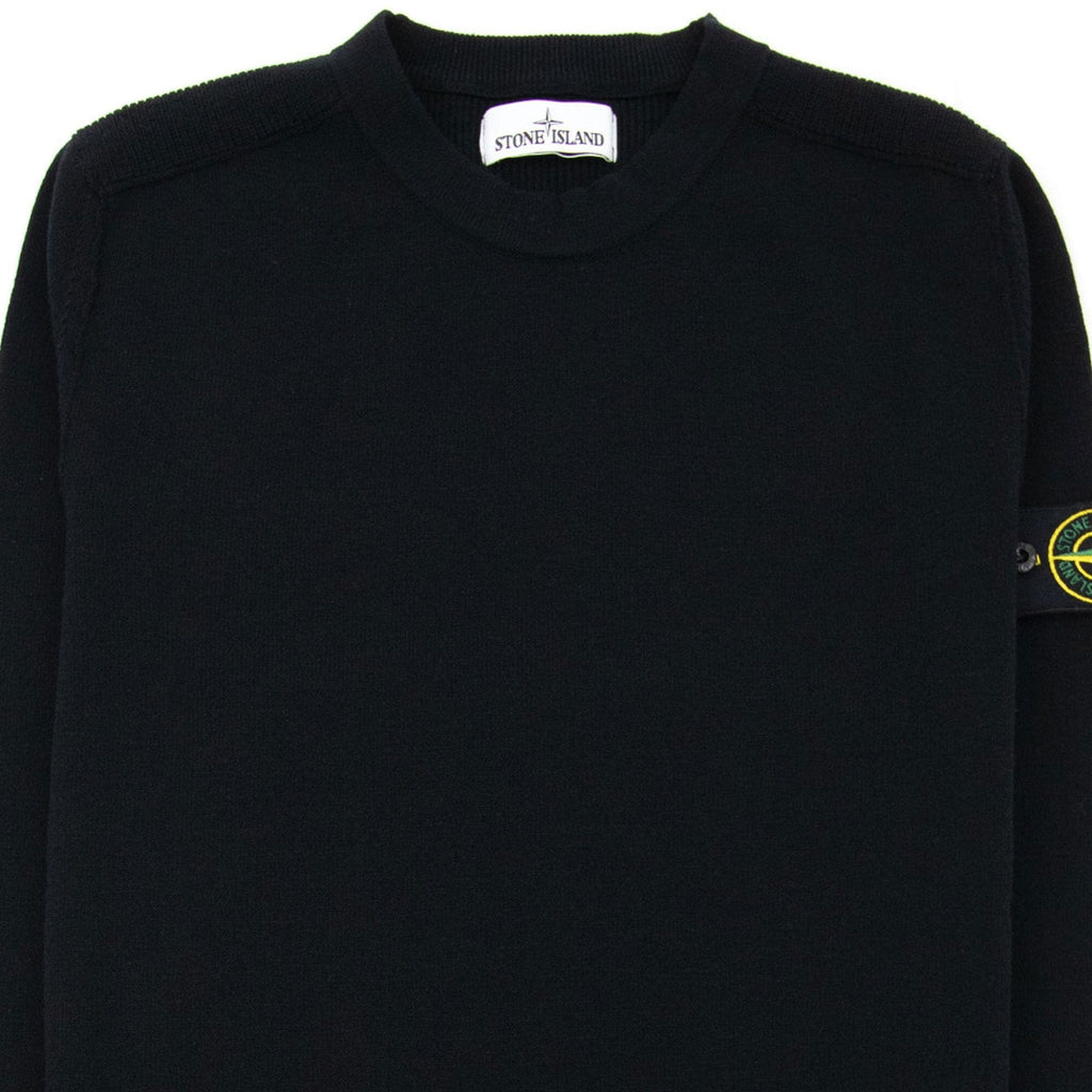 Stone Island Crew Neck Knitted Sweatshirt Black V0029