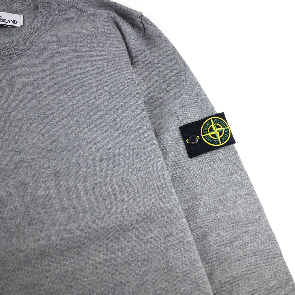 Stone Island 524c4 Crewneck Wool Knit Grey V0060