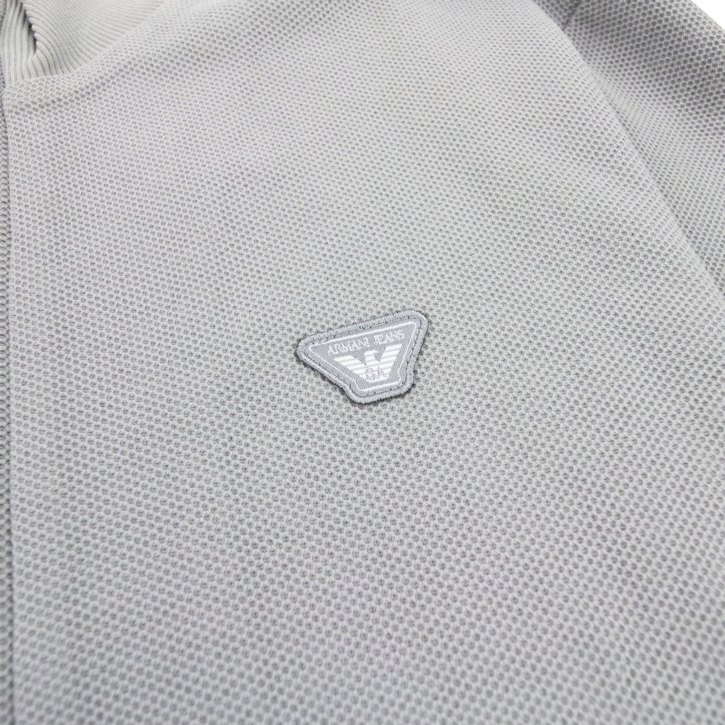 Armani Jeans Logo Funnel Neck Sweatshirt Grey