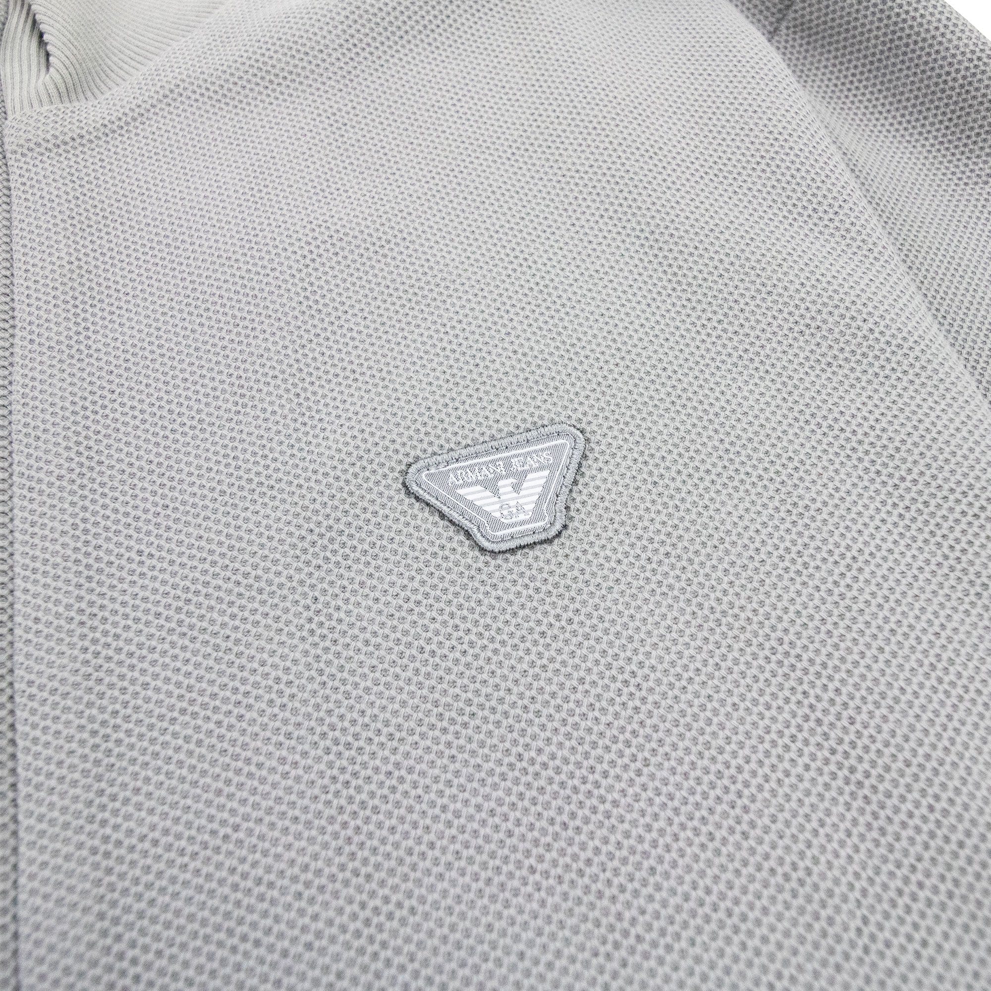 Armani Jeans Logo Funnel Neck Sweatshirt Grey