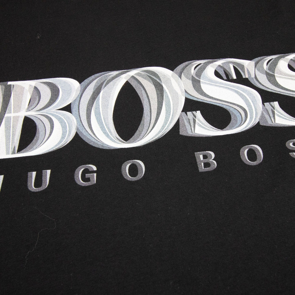 Hugo Boss Tee 7 Logo T Shirt Black 001