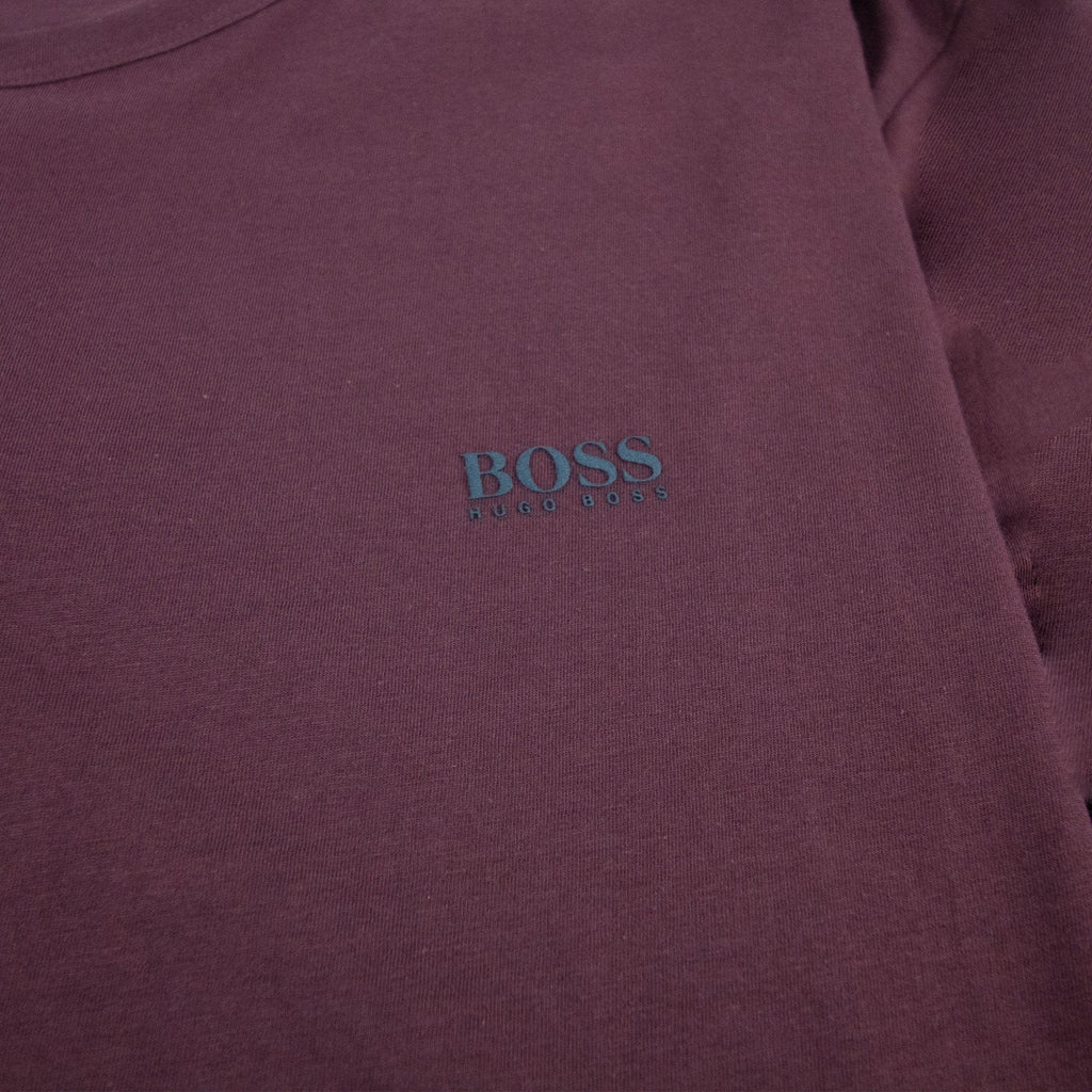 Hugo Boss Small Logo Long Sleeve Togn Burgundy