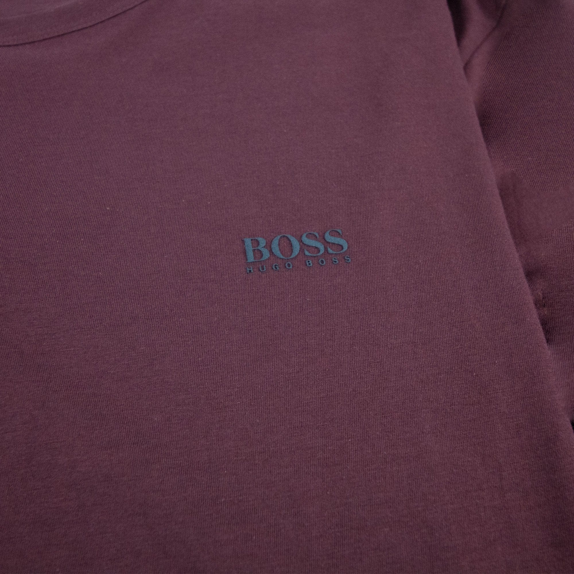Hugo Boss Small Logo Long Sleeve Togn Burgundy