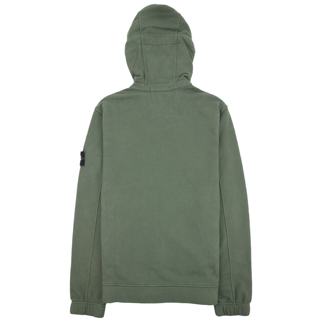 Stone Island 61420 Hooded Zip Up Sweatshirt Khaki V0059