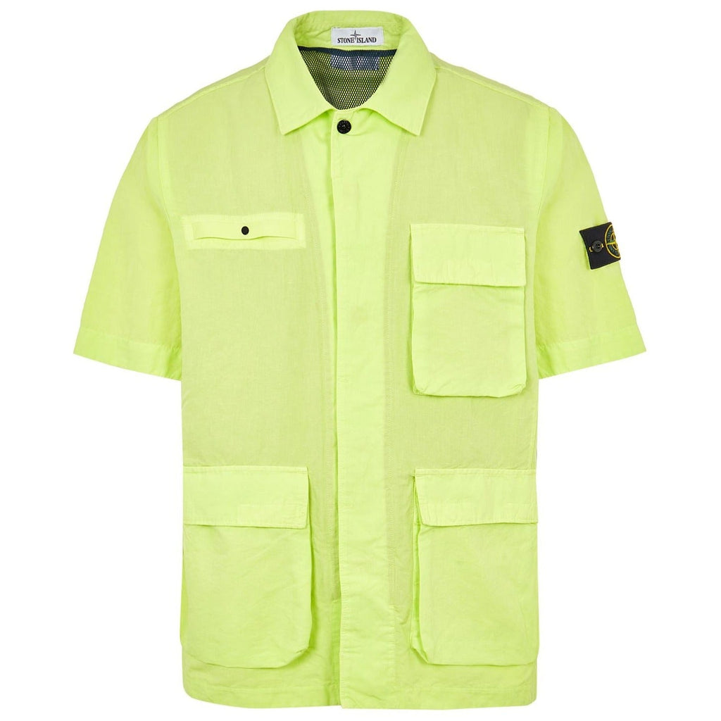 Stone Island Tela Cotone Short Sleeve Shirt