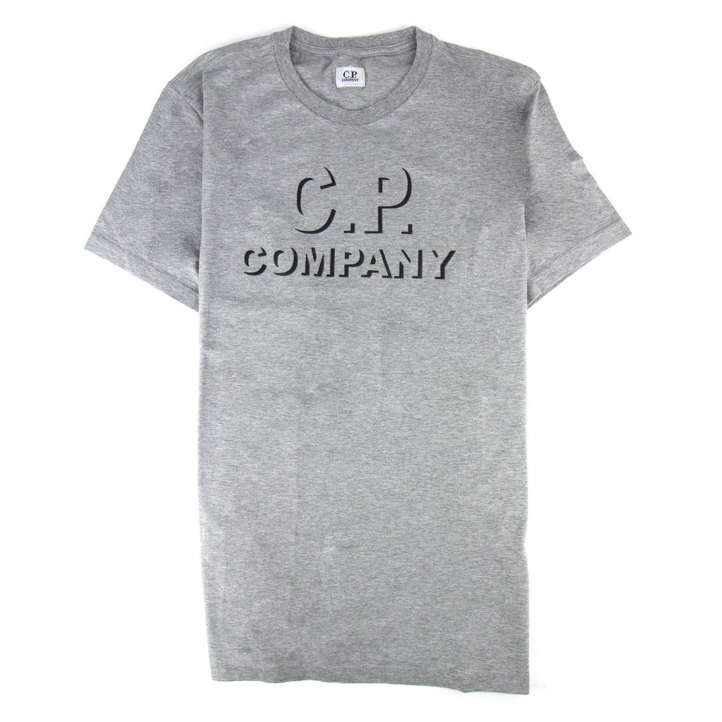 Cp Company Broken Logo L/s T Shirt Grey M93 SA30