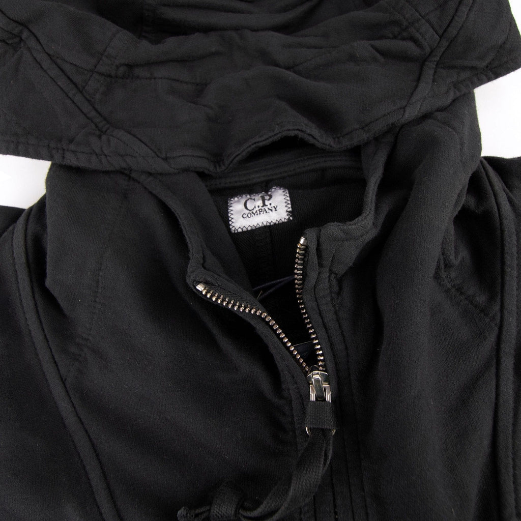 Cp Company Arm Lense Zip Up Hoody Black 999 SA30