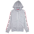 Moschino Underwear Arm Tape Logo Zip Up Hoody Dark Grey