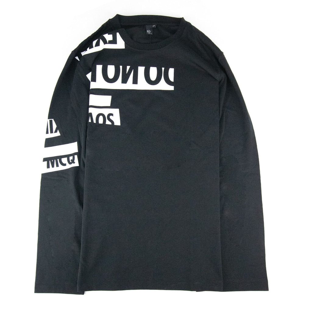 Alexander Mcqueen Chaos Logo Print L/s T Shirt Black SA30
