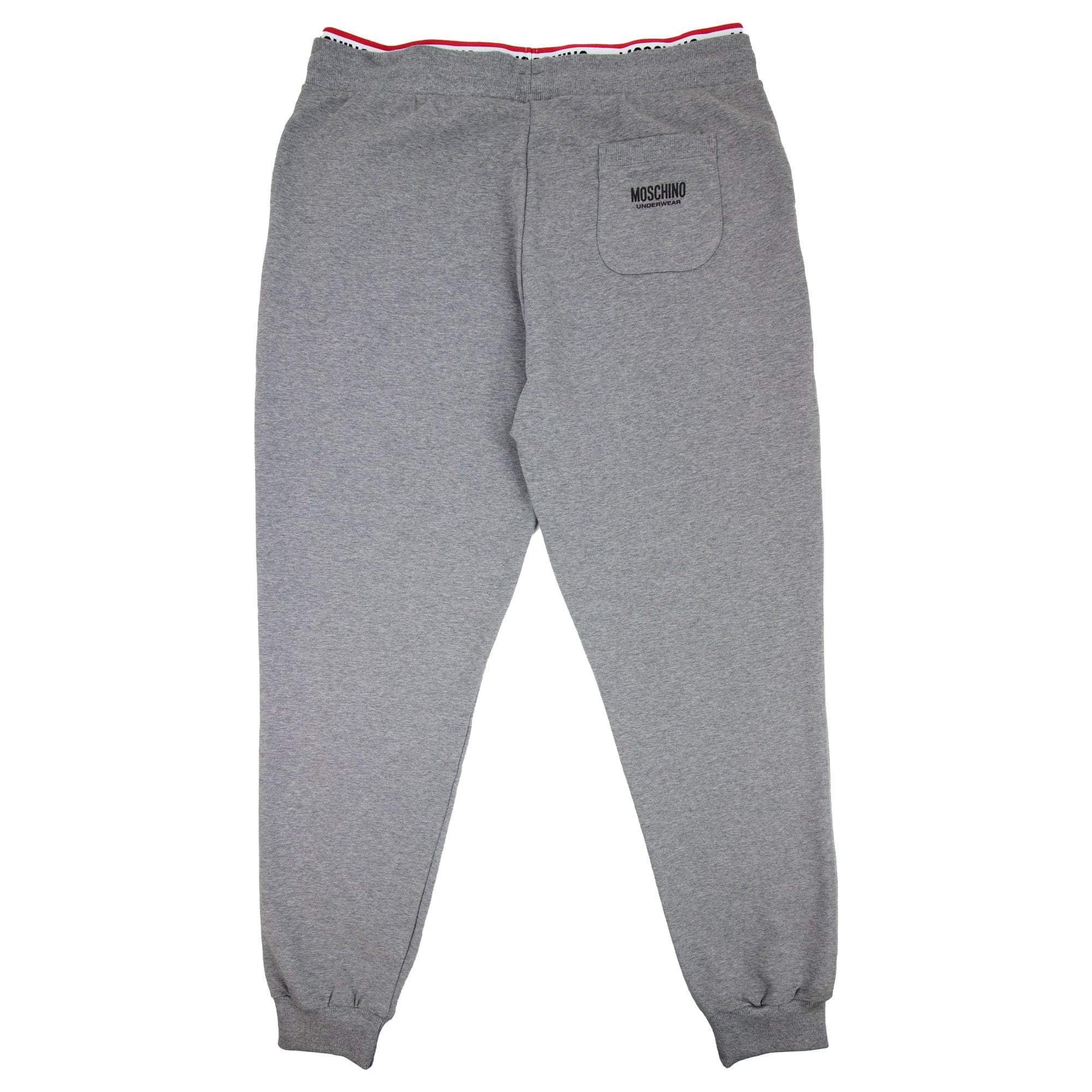 Moschino Underwear Pocket Tape Logo Jogging Pants Dark Grey