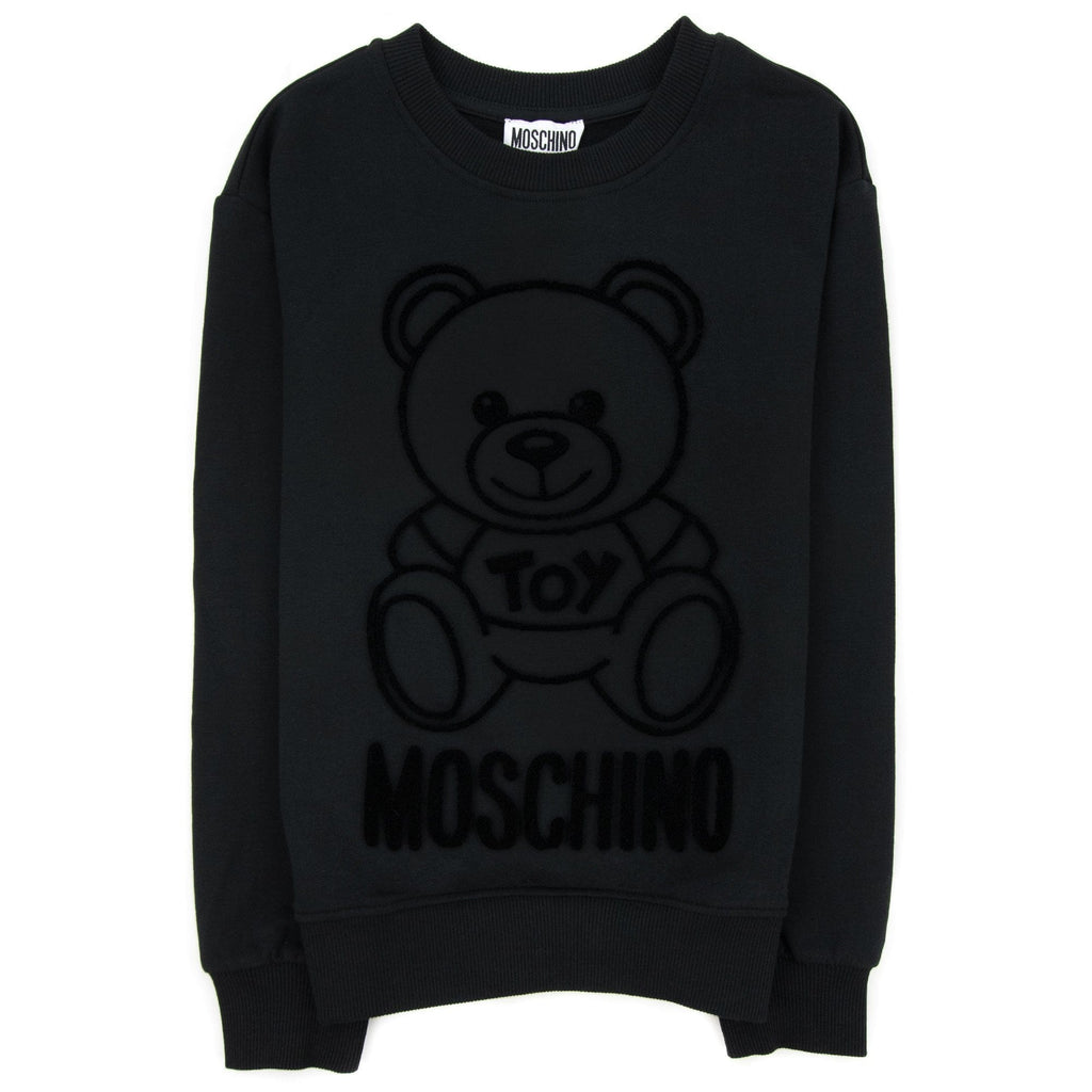 Moschino Kids Embroidered Bear Sweatshirt Black 60100