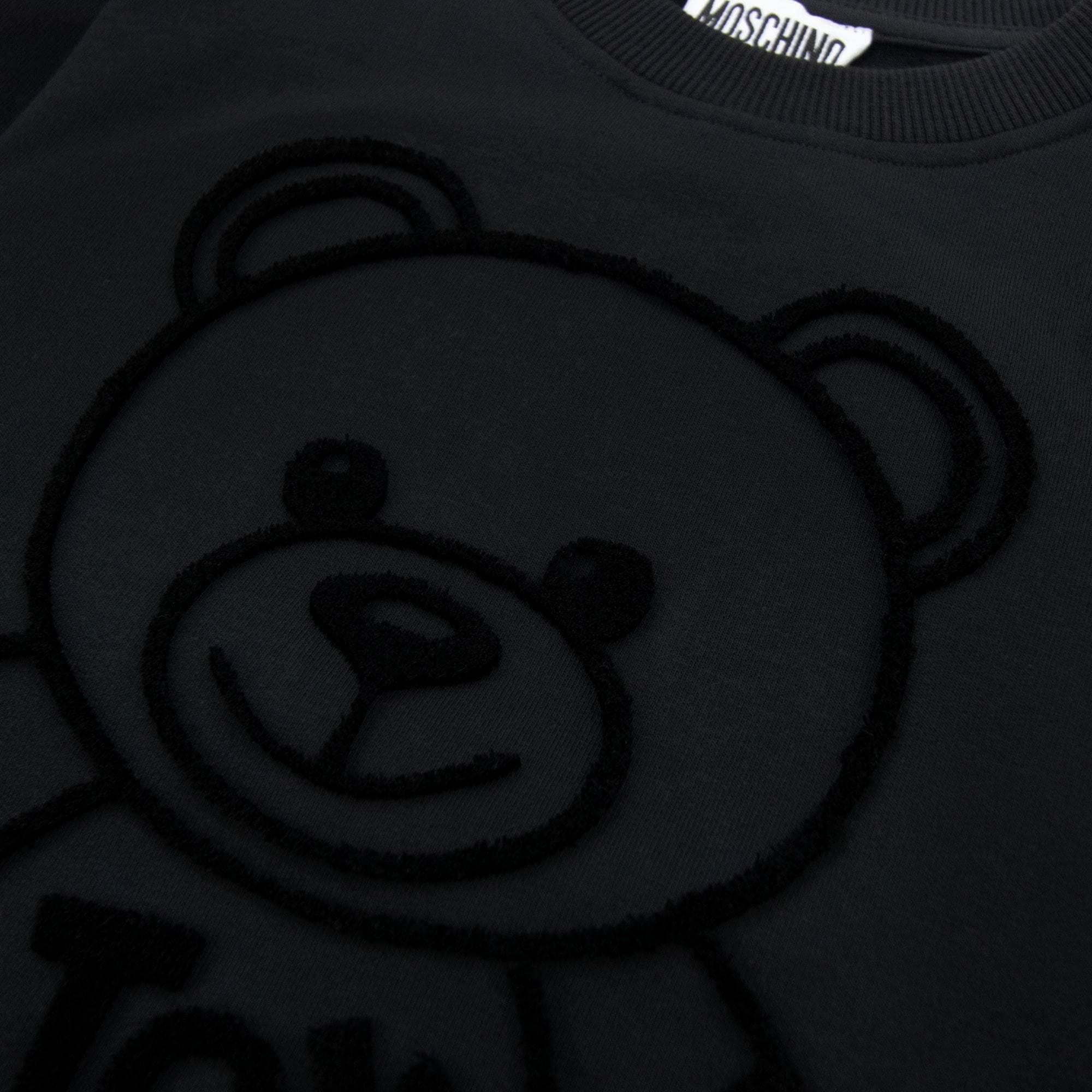 Moschino Kids Embroidered Bear Sweatshirt Black 60100