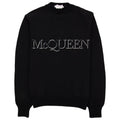 Alexander Mcqueen Embroidered Crew Neck Jumper Black 1011
