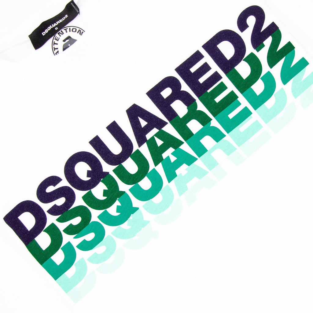 Dsquared2 Multi Logo Graphic T Shirt White