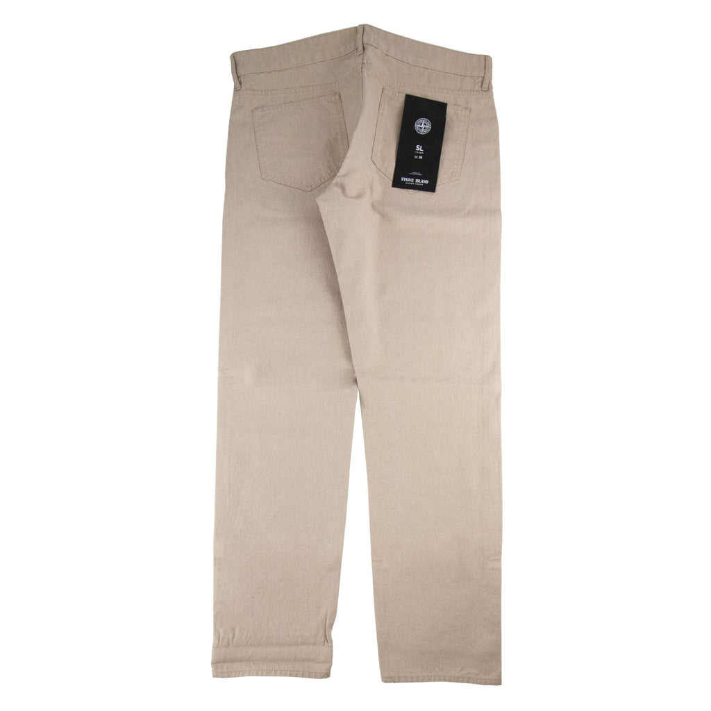 Stone Island Sl Slim Patch Back Pocket Jean Beige