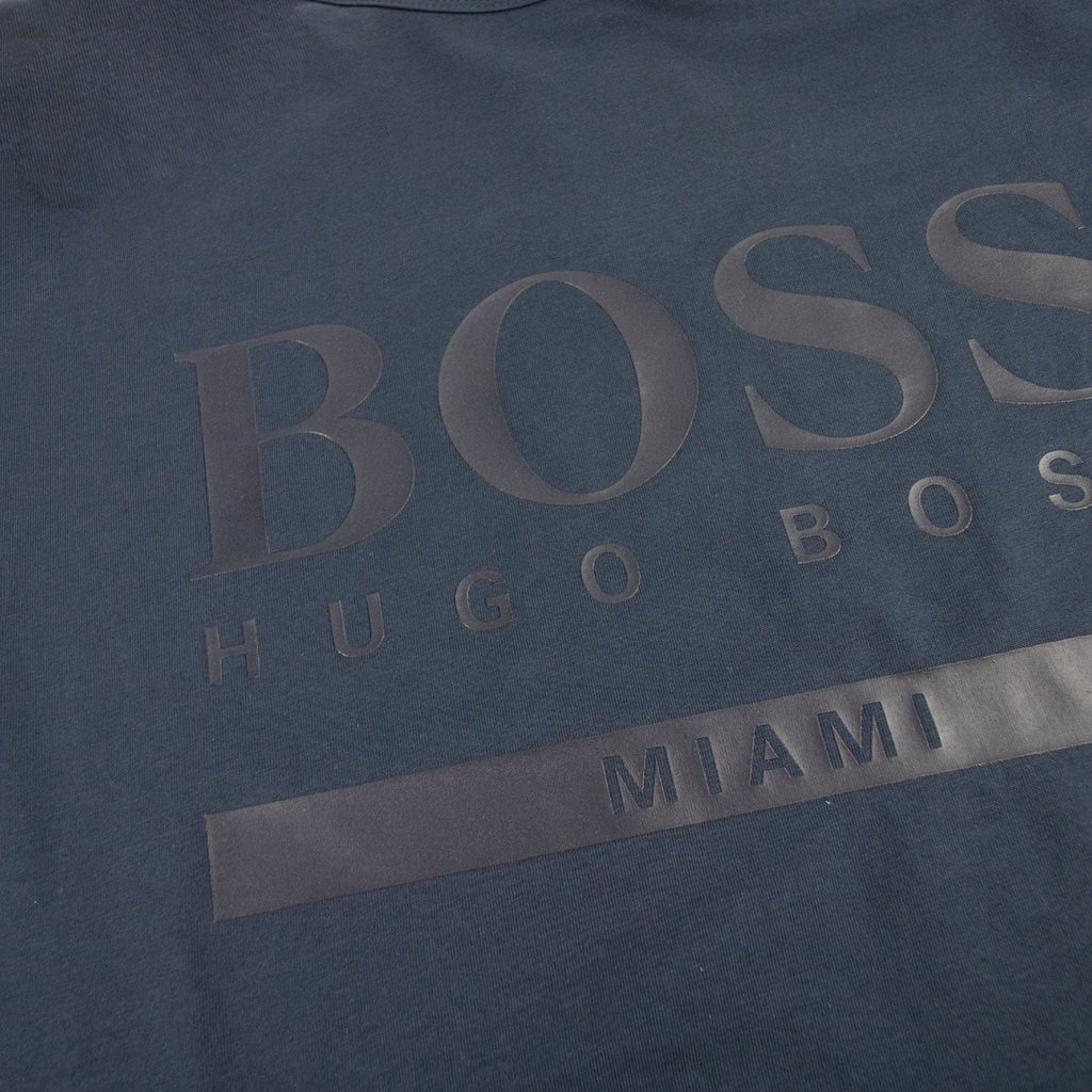 Hugo Boss Tee City Logo T Shirt Navy
