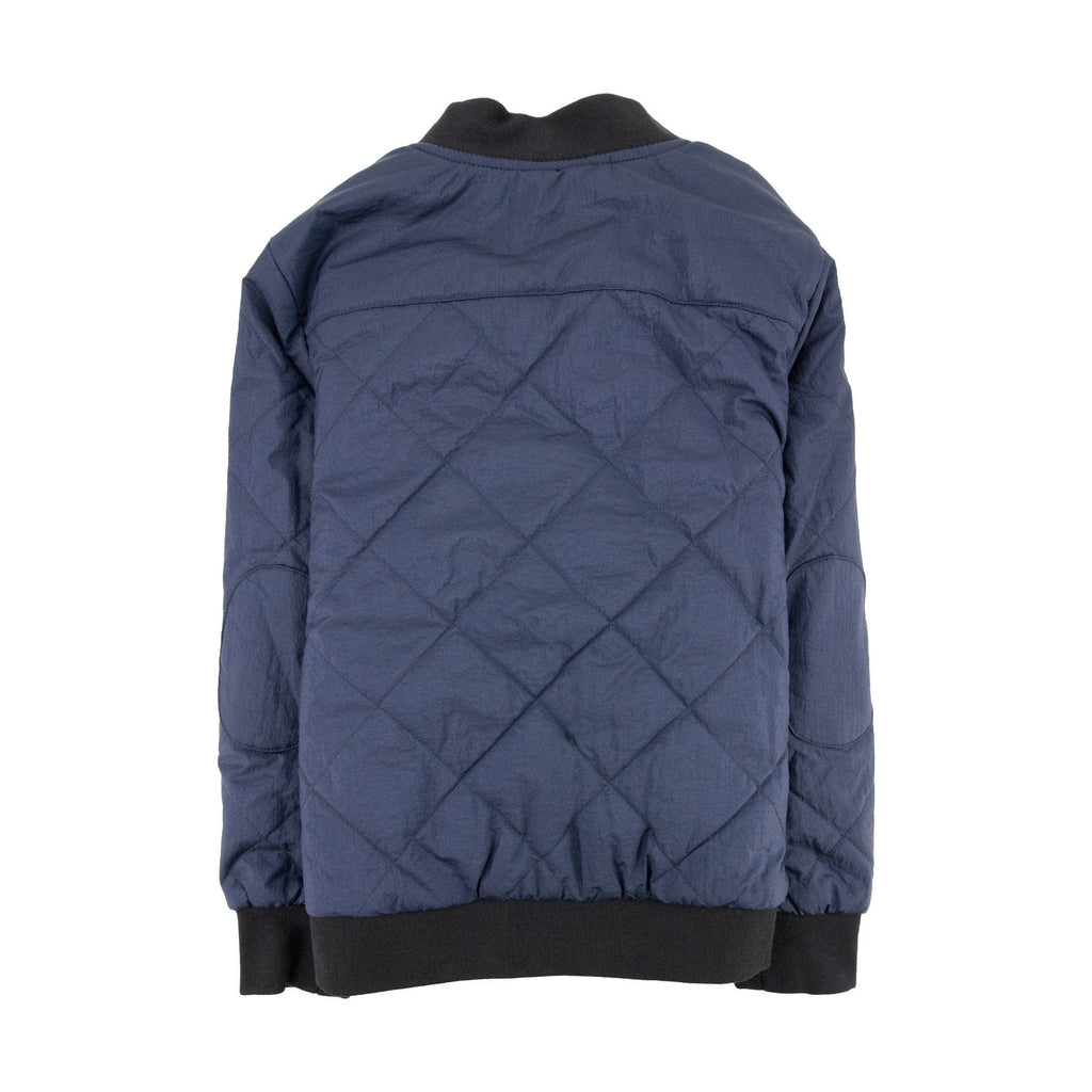 EA7 Junior Logo Shield Bomber Jacket Blue