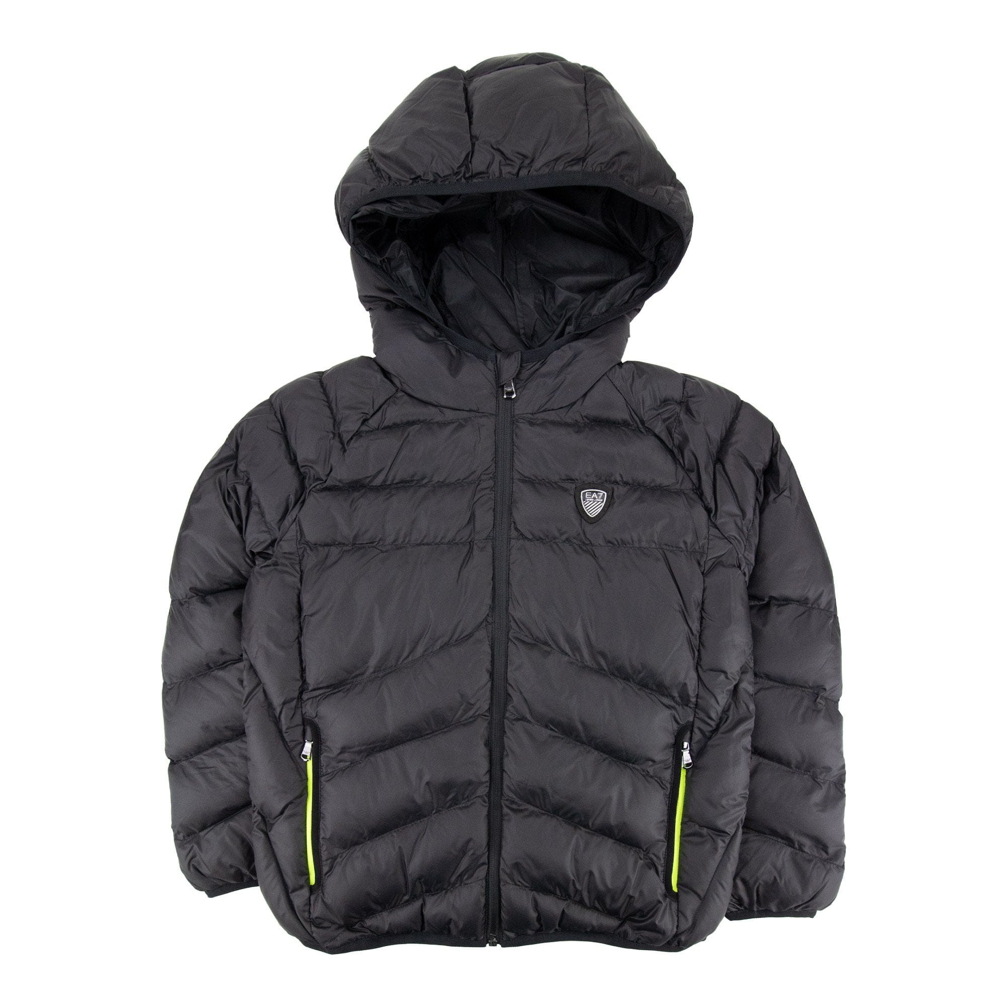 EA7 Junior Shield Logo Puffa Down Jacket Black