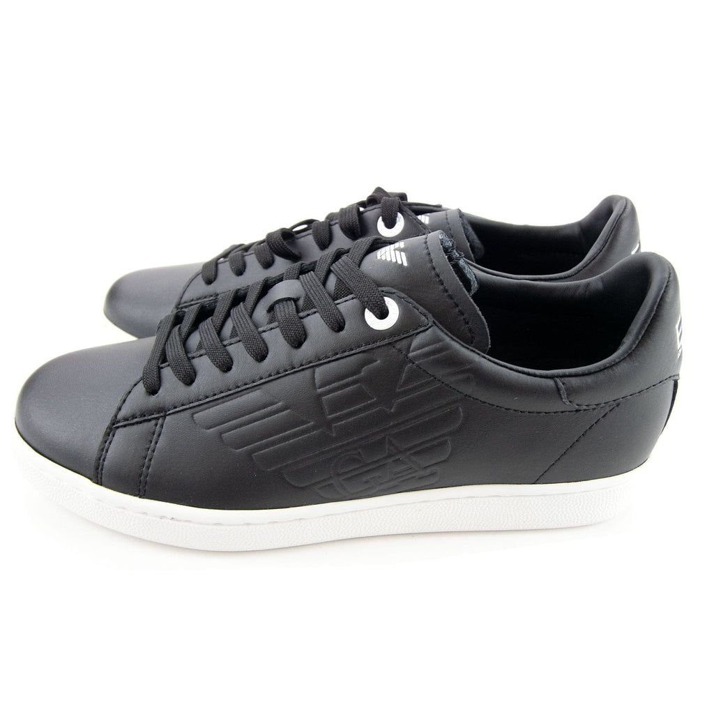 Ea7 New Classic Leather Trainer Black/white