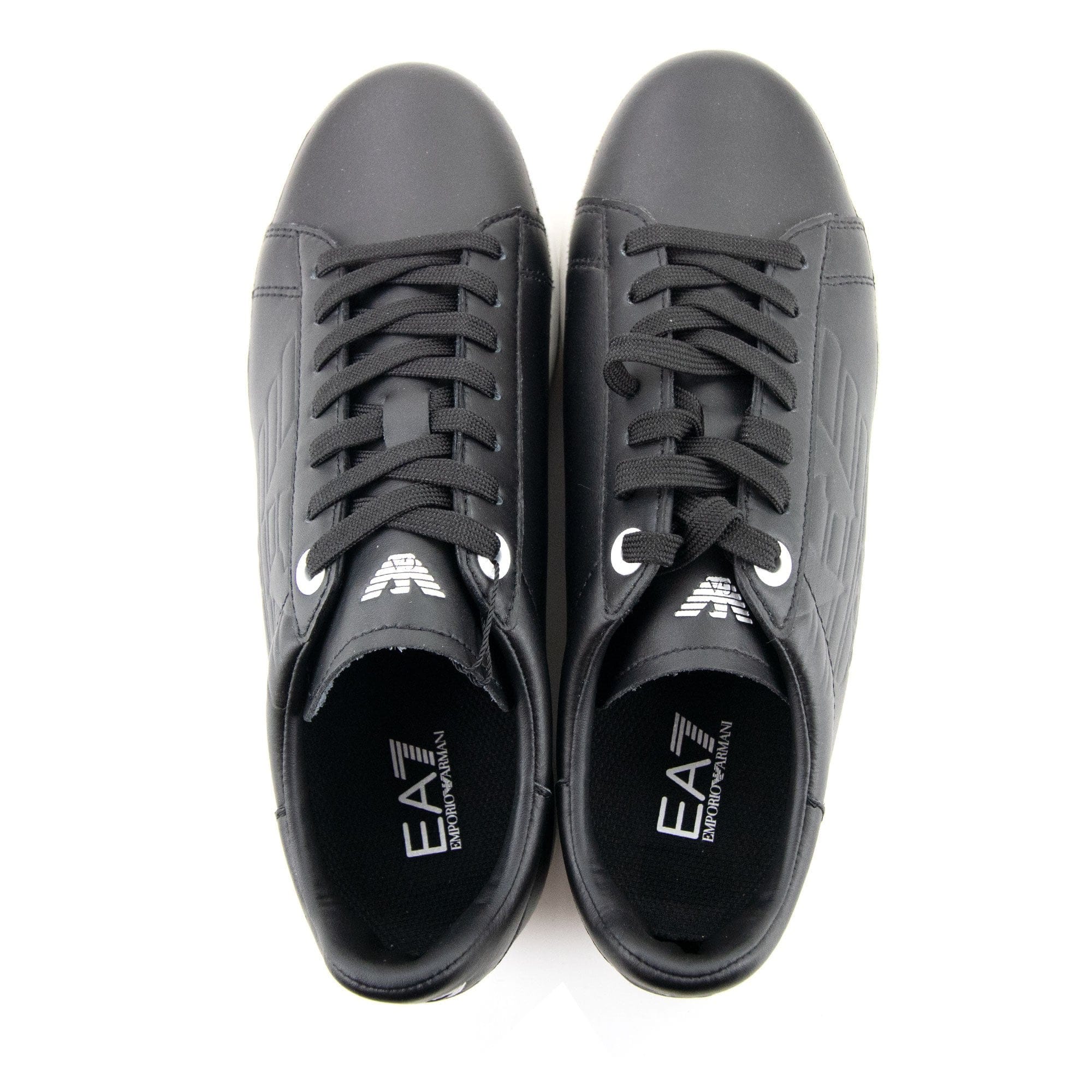 Ea7 New Classic Leather Trainer Black/white