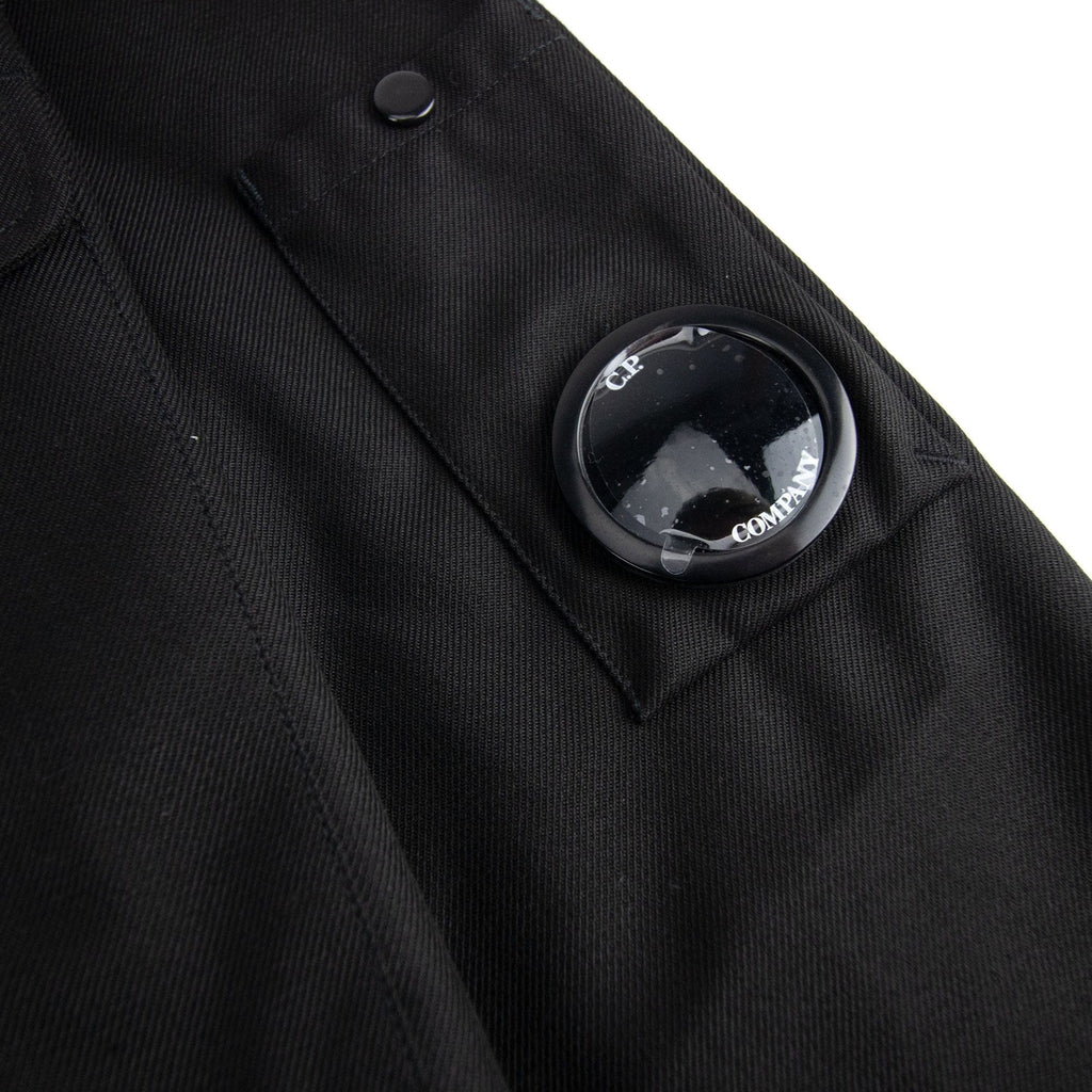 CP Company Front Pocket Button Up Overshirt Black 999
