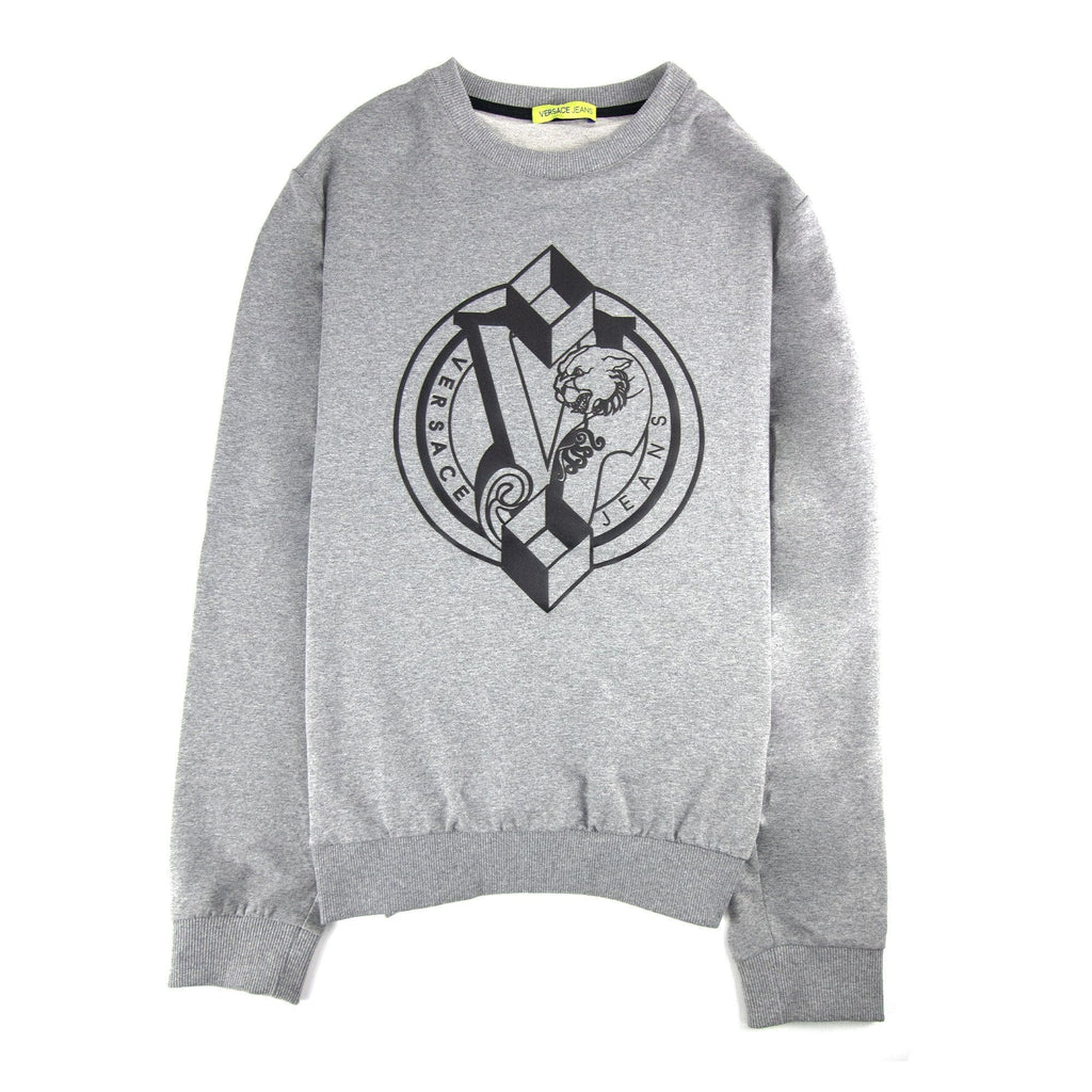 Versace Jeans Logo Light Fleece Sweatshirt Grey