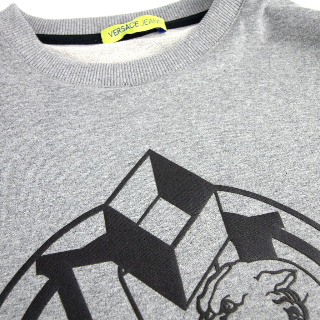 Versace Jeans Logo Light Fleece Sweatshirt Grey