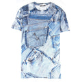 Moschino Couture All Over Jeans Printed T Shirt Dark Denim