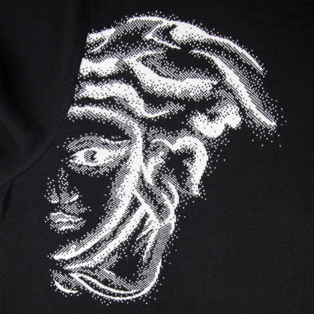 Versace Collection Fantasia Medusa Knitted Jumper Black