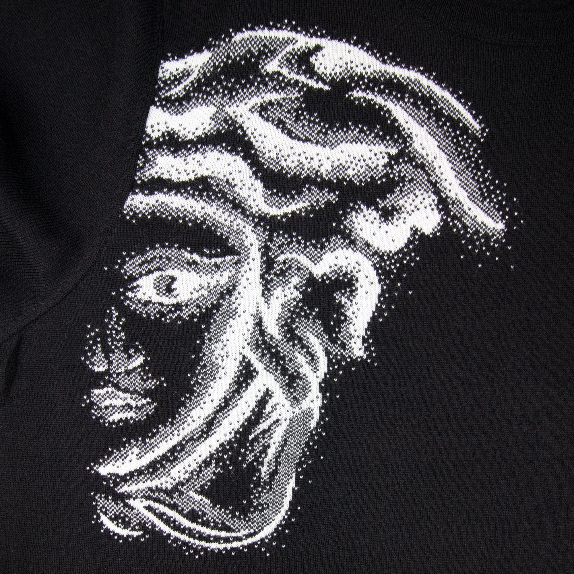 Versace Collection Fantasia Medusa Knitted Jumper Black