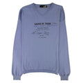 Love Moschino V Neck Knitted Sweatshirt Sky Blue