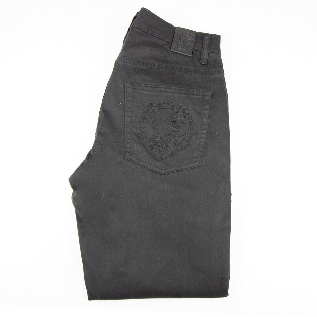 Versace Jeans Round Tiger Pocket Skinny Jean Black