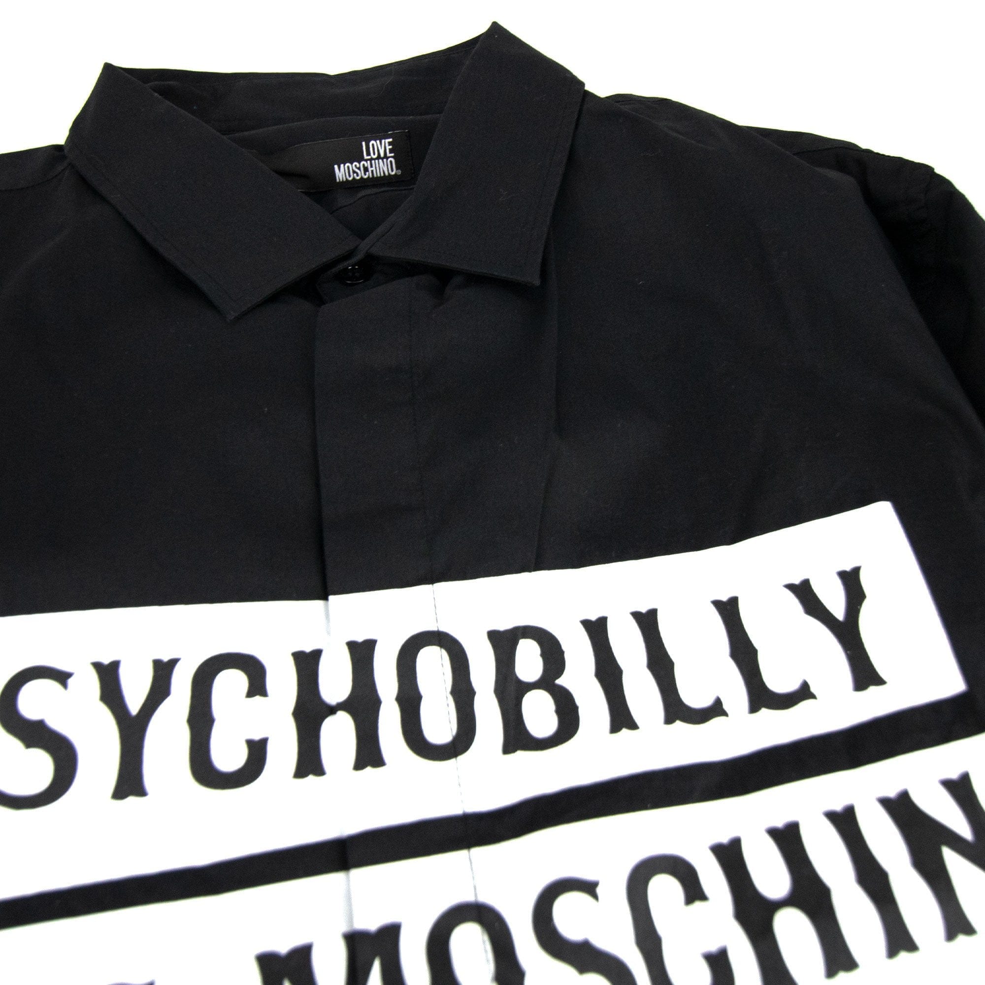 Love Moschino Logo Print L/s Shirt Black