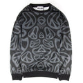Moschino Couture All Over Peace Sign Light Fleece Sweatshirt Black/grey