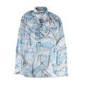 Moschino Couture All Over Jeans Printed Shirt Dark Denim