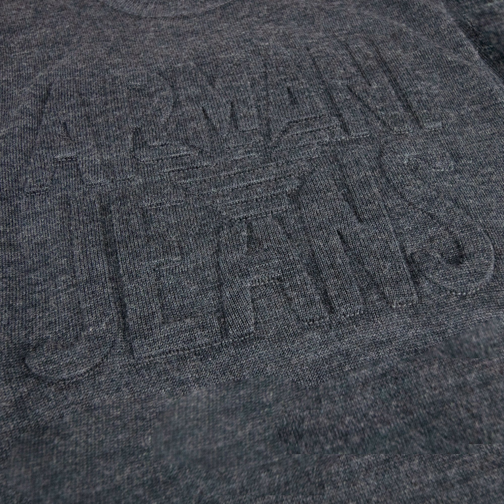 Armani Jeans Embossed Logo Lightweight Sweatshirt Grey Melange