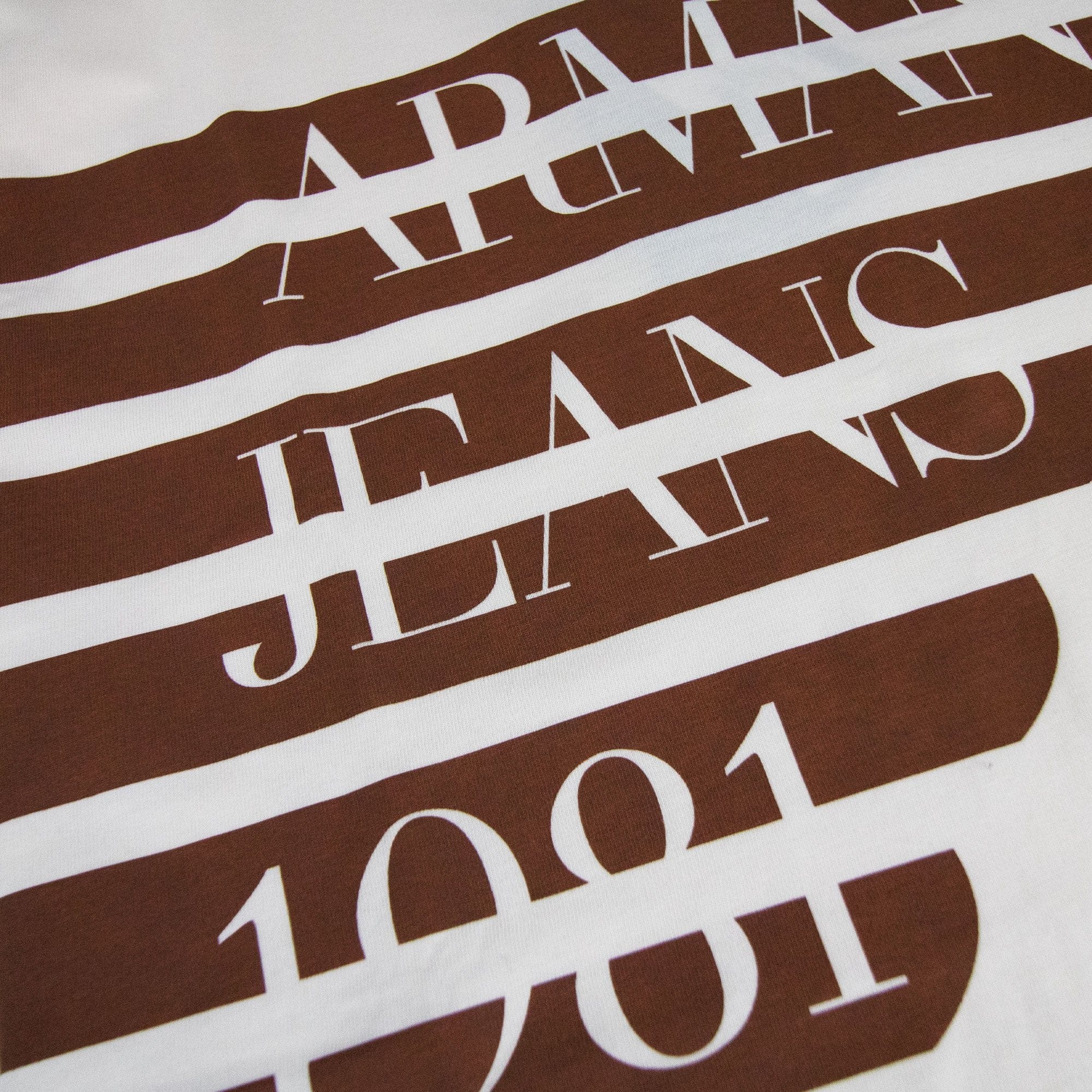 Armani Jeans Classic Logo Crewneck T Shirt Arancio Chiaro