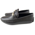 Moschino Leather Logo Loafers Brown