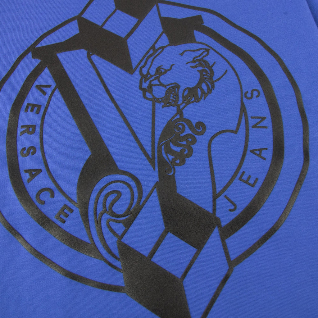 Versace Jeans Logo Light Fleece Sweatshirt Elec Blue.