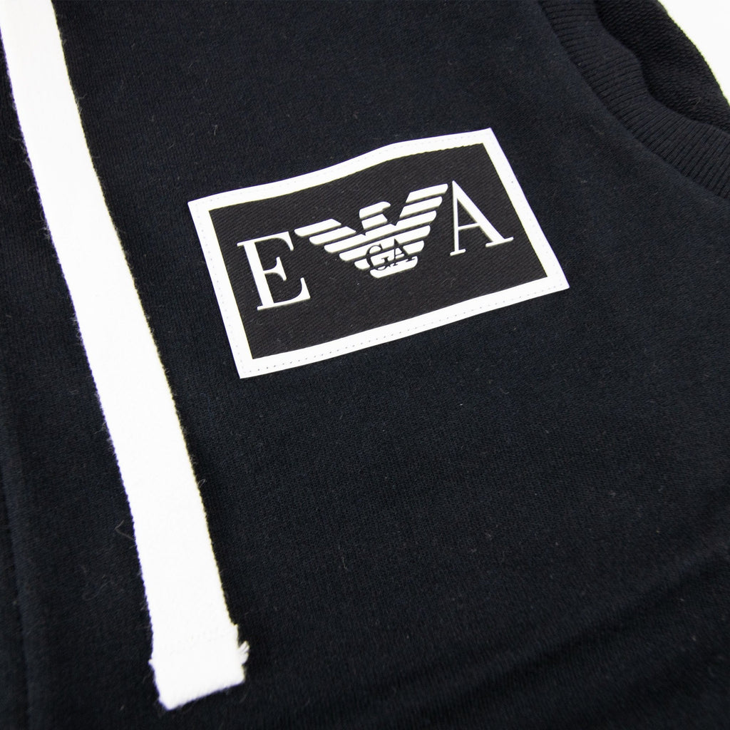 Emporio Armani Ea Sleevless Hooded Sweater Black