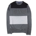 7th Hvn Graphic Print Crewneck Sweatshirt Riga Stripe