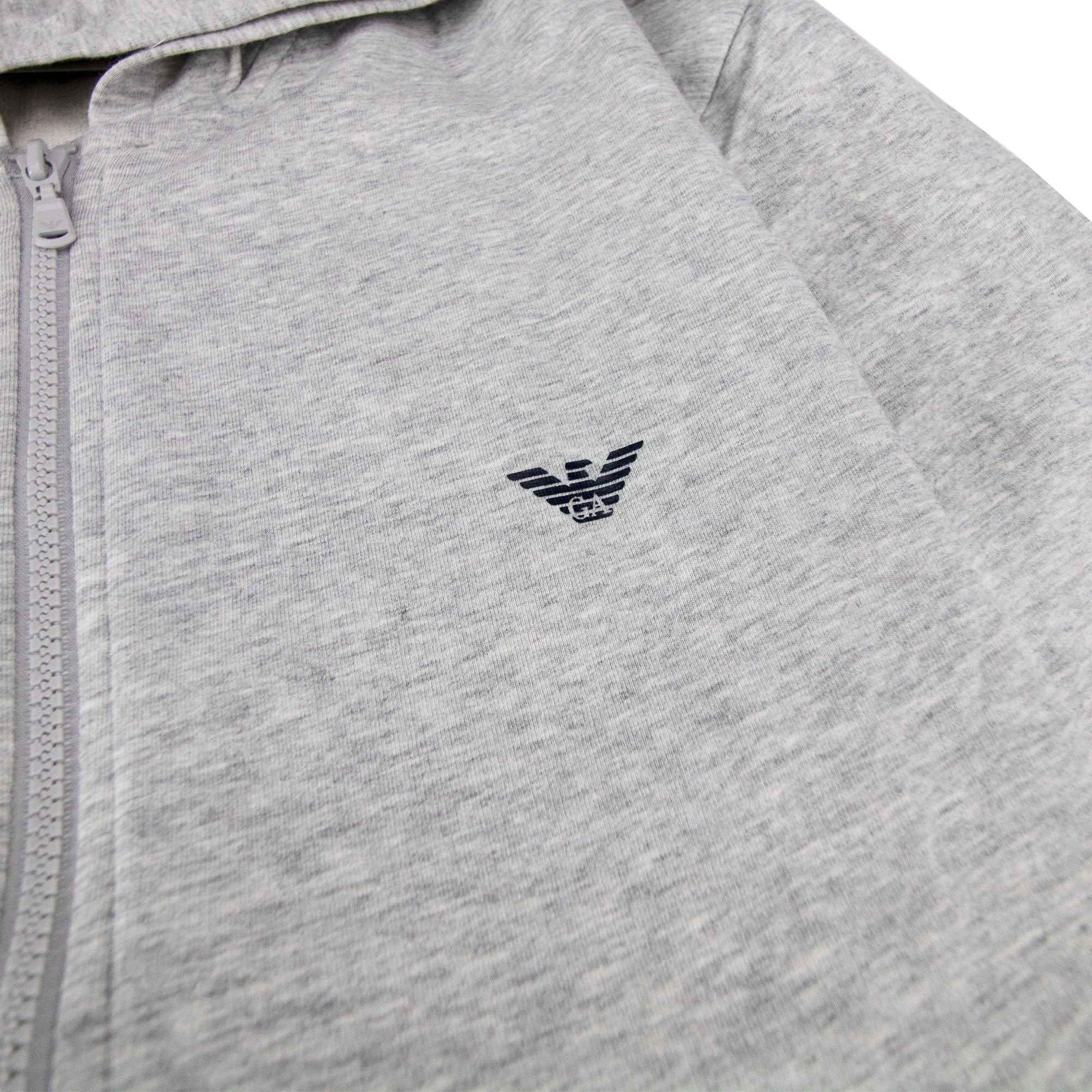 Emporio Armani Eagle Logo Tracksuit Top Light Grey