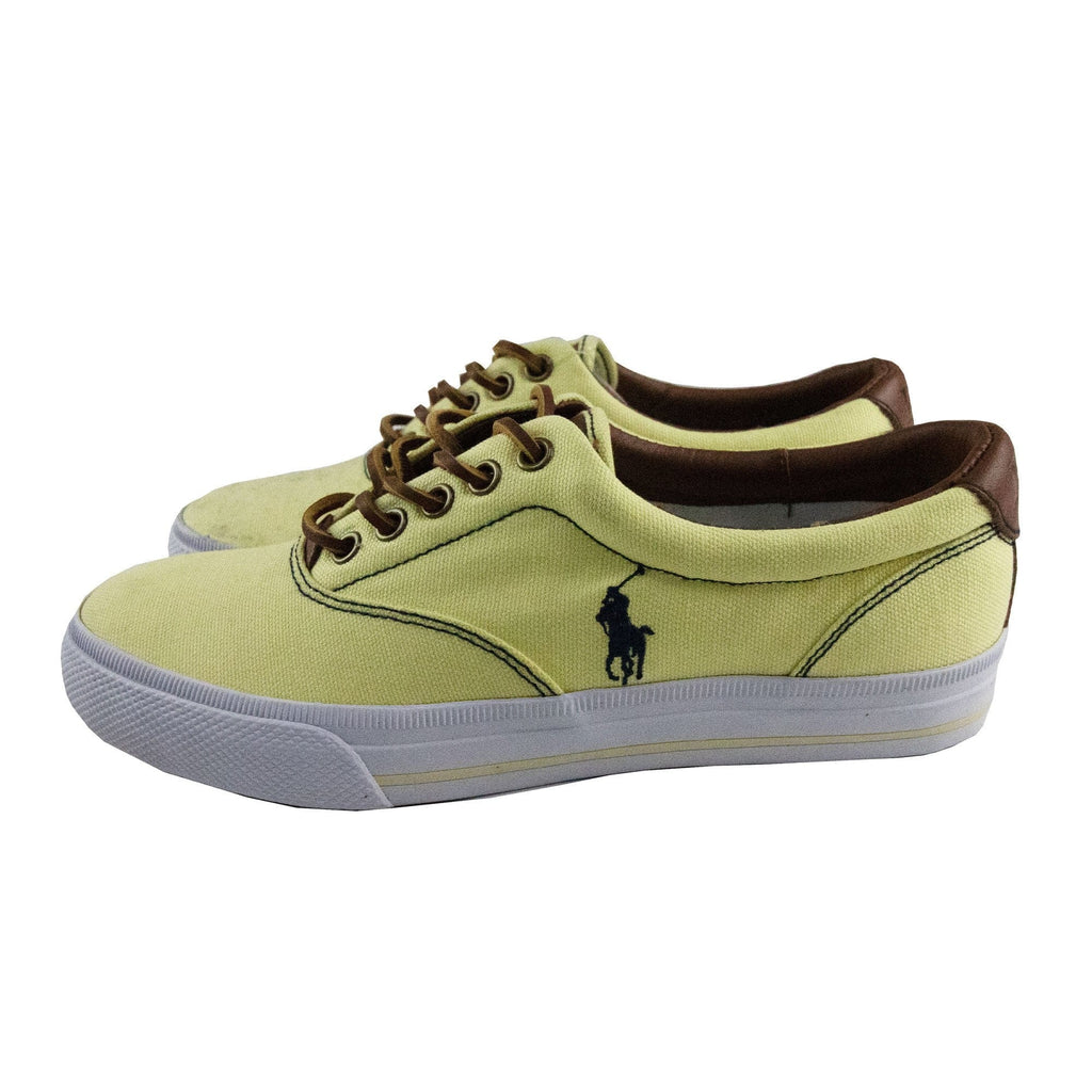 Polo Ralph Lauren Vaughn Low Canvas Trainer Wicket Yellow