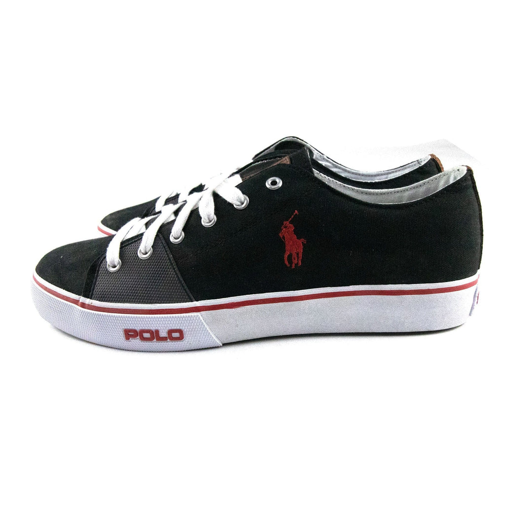 Polo Ralph Lauren Talbert Leather Trainers Black