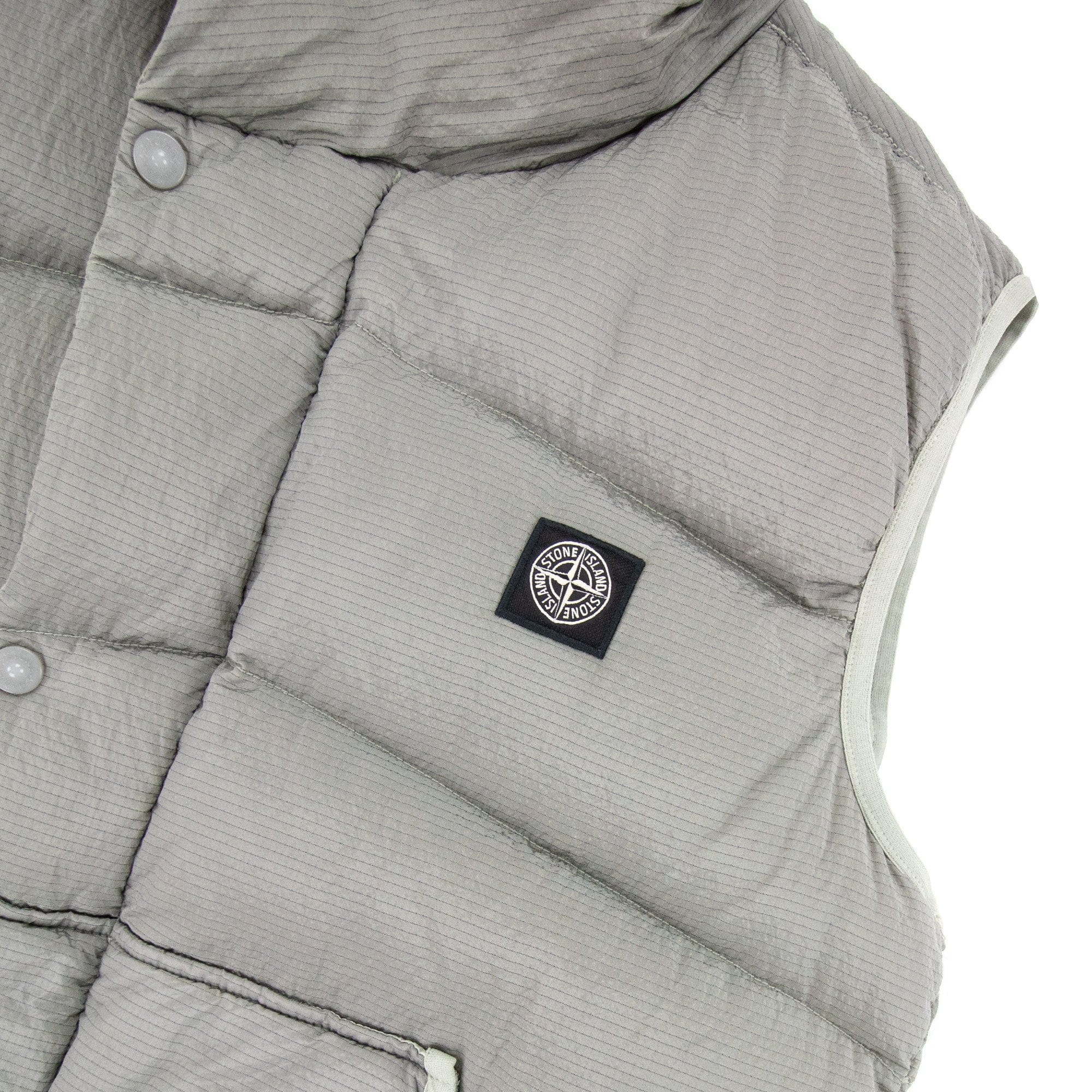 Stone Island Nylon Metal Ripstop Down Vest Grey