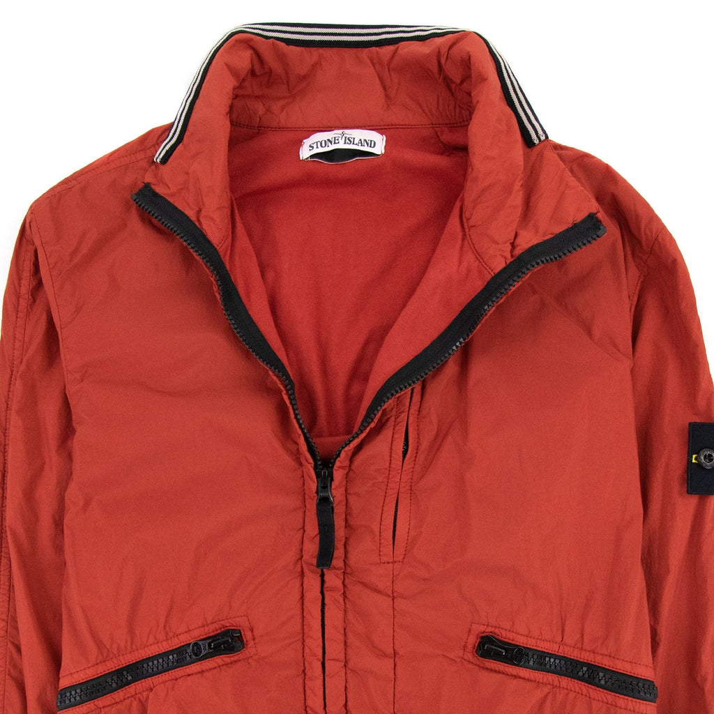 Stone Island Garment Dyed Crinkle Reps Jacket Red V0015