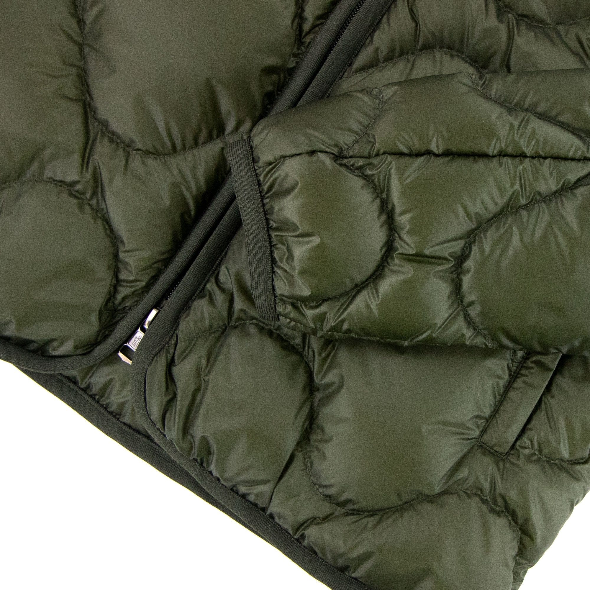 Moncler Saire Quilted Hooded Jacket Khaki