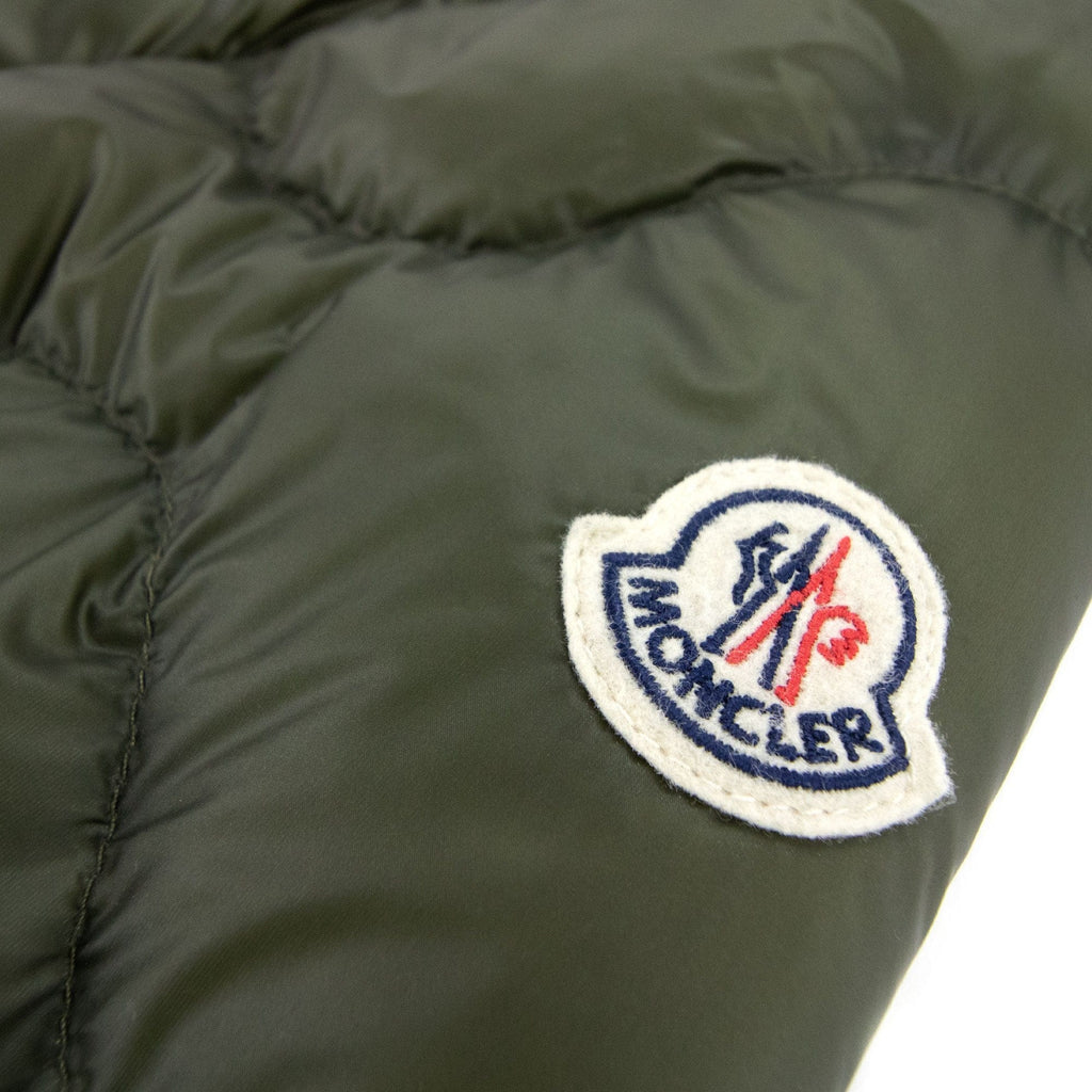 Moncler Saire Quilted Hooded Jacket Khaki